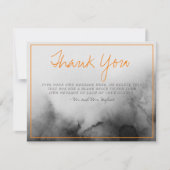 Donkere Waterverf Halloween bruiloft dank u kaart (Voorkant)