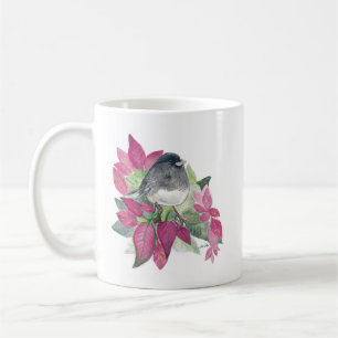Donkere Waterverf van Junco Bird Art koffie Mok