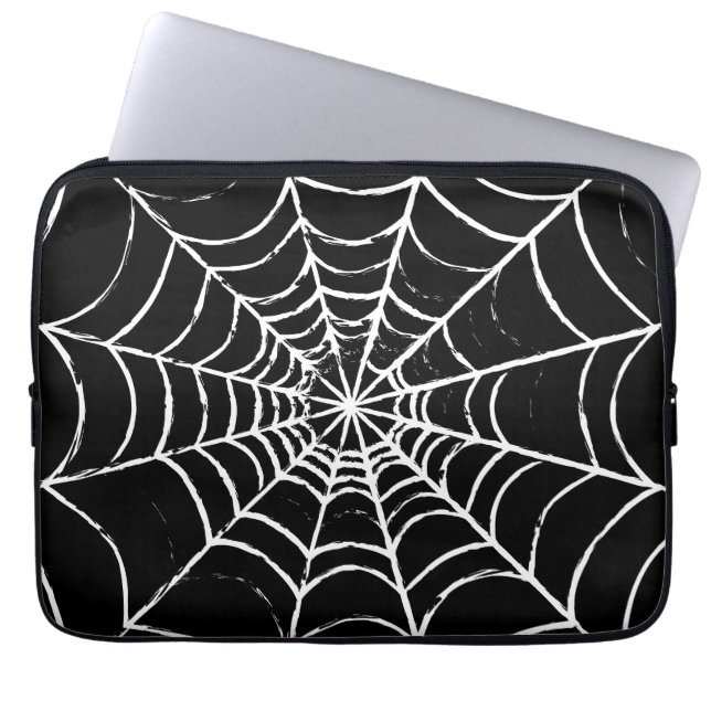 Donkere webpagina laptop sleeve (Voorkant)