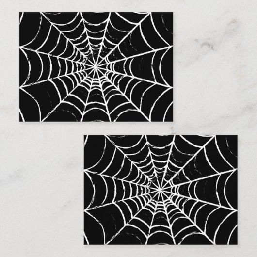 Donkere webpagina notitiekaartje (Voorkant / Achterkant)