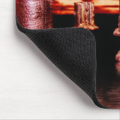 Donkere weerkandle Mousepad Muismat (Hoek)