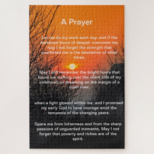 donkere weg naar een heldere oranje zonsondergang legpuzzel (Verticaal)