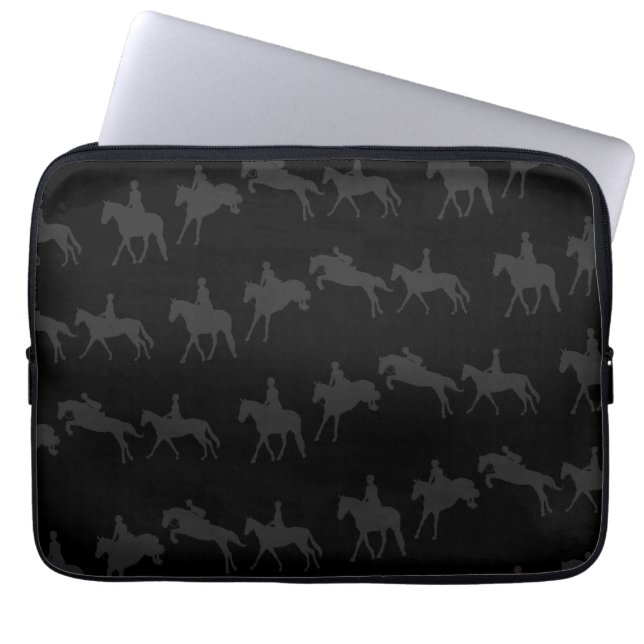 Donkere wegwerphoezen voor notebooks laptop sleeve (Voorkant)