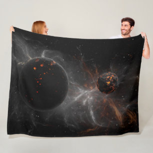 DONKERE WERELDEN FLEECE DEKEN