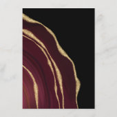 Donkere wijn agaat met goud informatiekaartje (Achterkant)