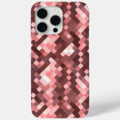 Donkere wijnrode mauve taupe blush roze pixels kun Case-Mate iPhone case (Achterkant)