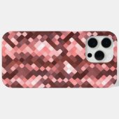 Donkere wijnrode mauve taupe blush roze pixels kun Case-Mate iPhone case (Achterkant (horizontaal))