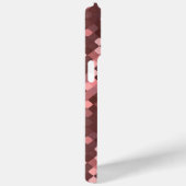 Donkere wijnrode mauve taupe blush roze pixels kun Case-Mate iPhone case (Achterkant / Rechts)