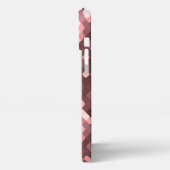 Donkere witte rode Mauve Taupe Blush roze Pixels A iPhone Hoesje (Linkerkant)