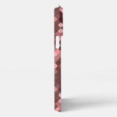 Donkere witte rode Mauve Taupe Blush roze Pixels A iPhone Hoesje (Rechterkant)