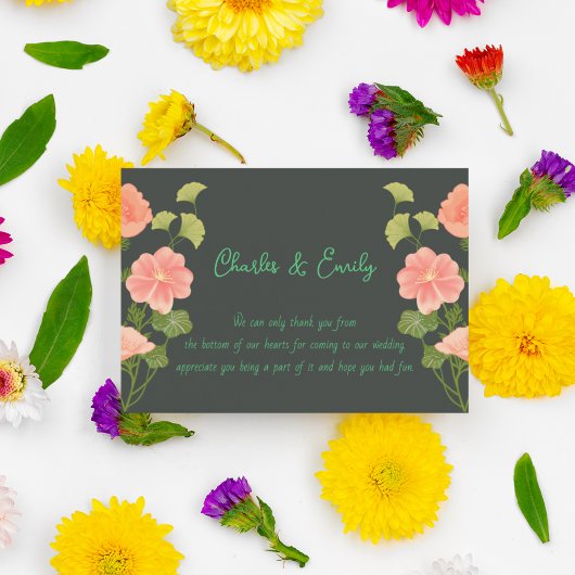 Donkere woensdag thema bedankkaart