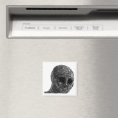 Donkere Wojak-magneet Magneet (Insitu (Vaatwasser))