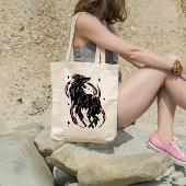 Donkere Wolf en slangen Tote Bag