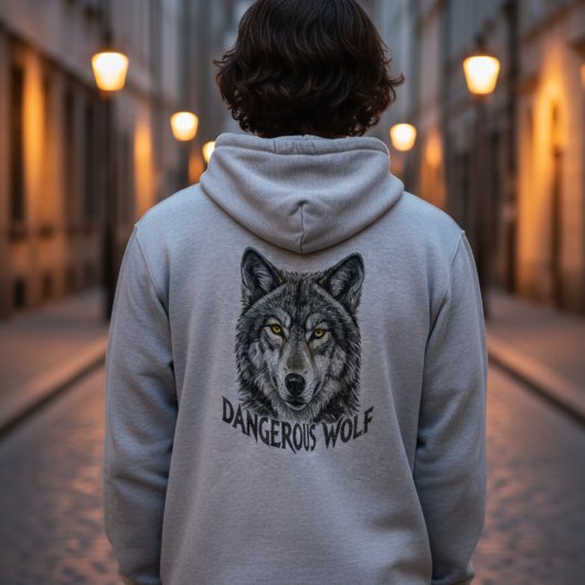 Donkere Wolf Energie Hoodie