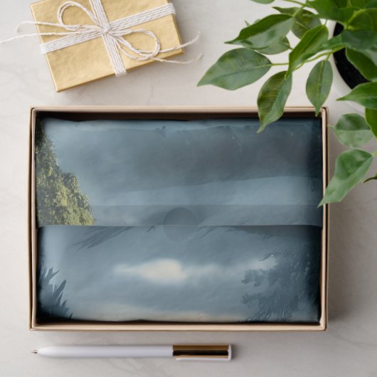 Donkere wolf tissuepapier (Geschenk)