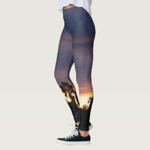 donkere wolken bij zonsondergang op leggings