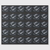 Donkere wolken cadeaupapier (Vlak)