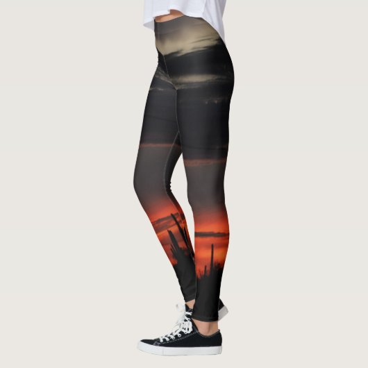 Donkere wolken en Leggings van Cactus Vrouwen (Links)
