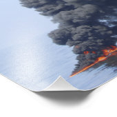 Donkere wolken rook en vuur ontstaan 2 foto afdruk (Hoek)