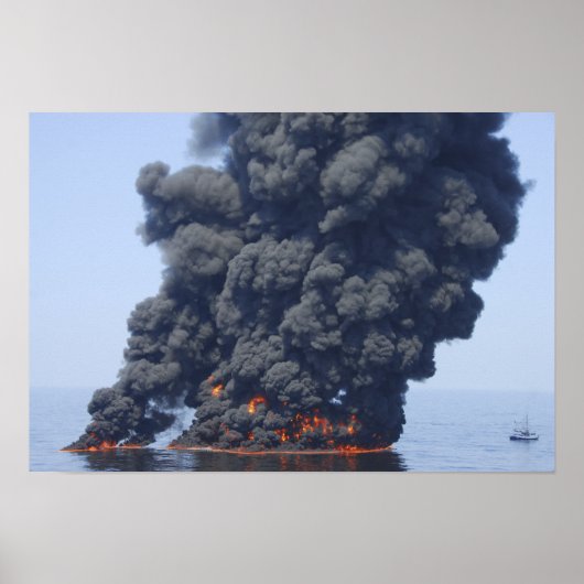 Donkere wolken rook en vuur ontstaan 2 poster (Voorkant)