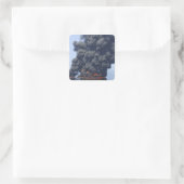 Donkere wolken rook en vuur ontstaan 2 vierkante sticker (Tas)