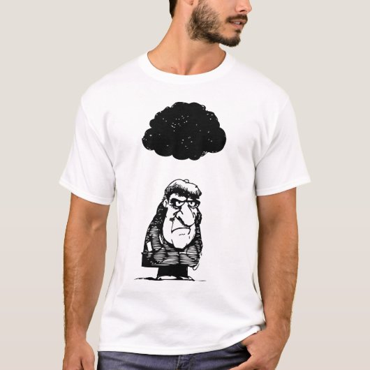 Donkere wolken t-shirt (Voorkant)