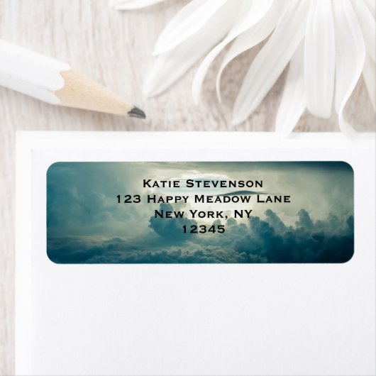 Donkere wolken Uitzicht Etiket (Insitu)