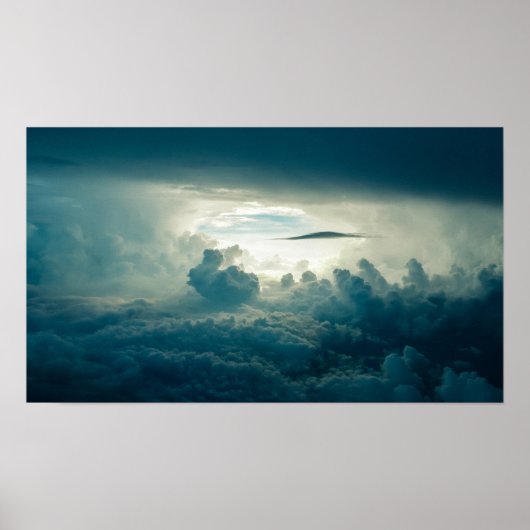Donkere wolken Uitzicht Poster (Voorkant)