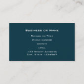 Donkere wolken Uitzicht Visitekaartje (Achterkant)