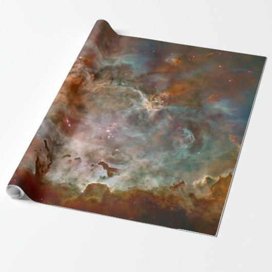 Donkere wolken van Carina Nebula Hubble Space Cadeaupapier (Uitgerold)