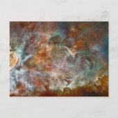 Donkere wolken van Carina Nebula Hubble Space Feestdagenkaart (Voorkant)