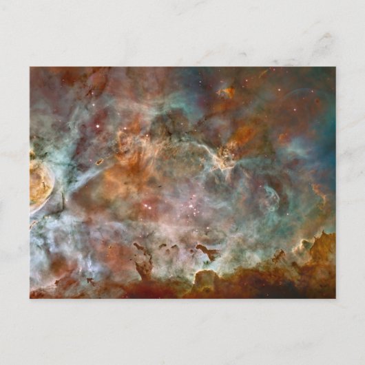 Donkere wolken van Carina Nebula Hubble Space Feestdagenkaart (Voorkant)