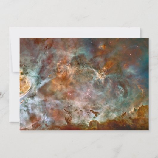 Donkere wolken van Carina Nebula Hubble Space Feestdagenkaart (Voorkant)