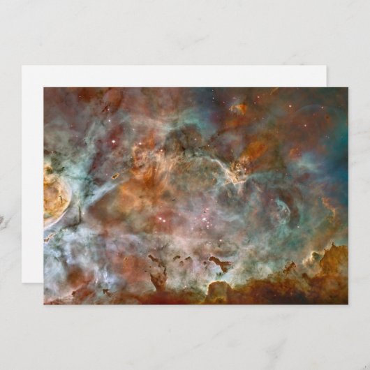 Donkere wolken van Carina Nebula Hubble Space Feestdagenkaart (Voorkant / Achterkant)