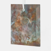 Donkere wolken van Carina Nebula Hubble Space Glas Ornament (Voorkant links)