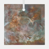 Donkere wolken van Carina Nebula Hubble Space Glas Ornament (Voorkant)