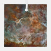 Donkere wolken van Carina Nebula Hubble Space Glas Ornament (Achterkant)