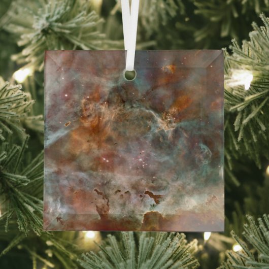 Donkere wolken van Carina Nebula Hubble Space Glas Ornament (Insitu)