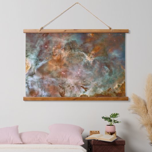 Donkere wolken van Carina Nebula Hubble Space Hangend Wandkleed (Slaapkamer)