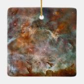 Donkere wolken van Carina Nebula Hubble Space Keramisch Ornament (Achterkant)
