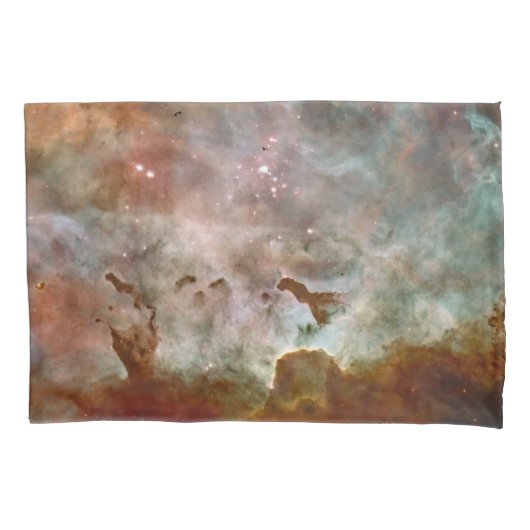 Donkere wolken van Carina Nebula Hubble Space Kussensloop (Voorkant-Links)