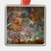 Donkere wolken van Carina Nebula Hubble Space Metalen Ornament (Voorkant)
