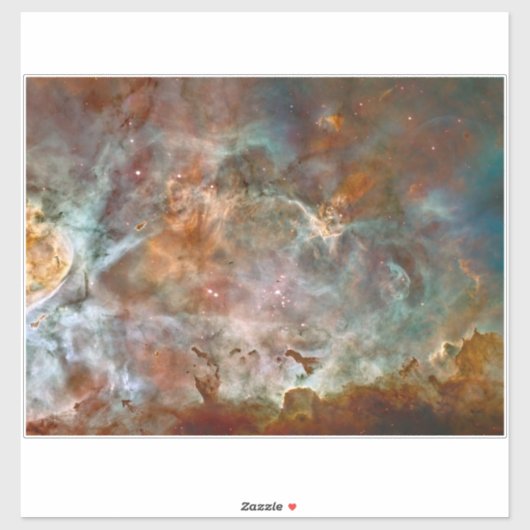 Donkere wolken van Carina Nebula Hubble Space Sticker (Vel)