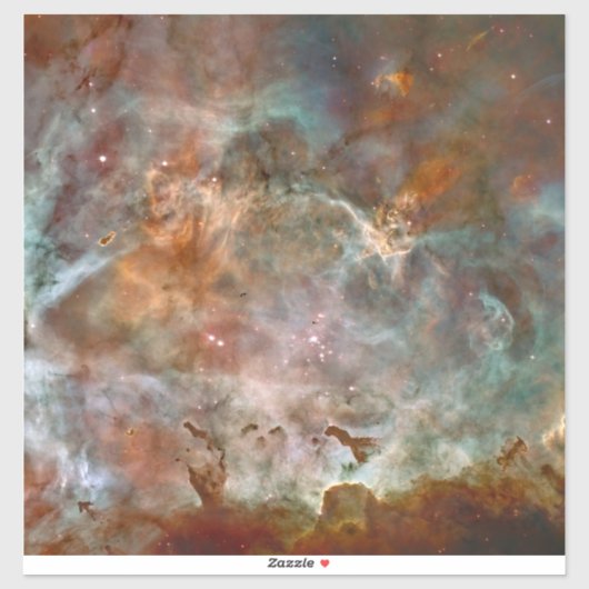 Donkere wolken van Carina Nebula Hubble Space Sticker (Vel)