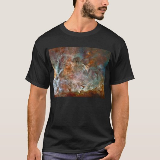 Donkere wolken van Carina Nebula Hubble Space T-shirt (Voorkant)