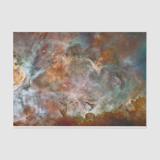 Donkere wolken van Carina Nebula Hubble Space Tissuepapier (Voorkant)