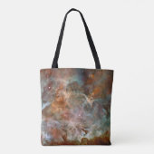 Donkere wolken van Carina Nebula Hubble Space Tote Bag (Achterkant)