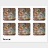 Donkere wolken van Carina Nebula Hubble Space Vierkante Sticker (Vel)