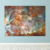 Donkere wolken van de Carina-nevel Hubble-ruimtete Canvas Afdruk (Insitu (Houten vloer))