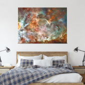 Donkere wolken van de Carina-nevel Hubble-ruimtete Canvas Afdruk (Insitu (Slaapkamer))